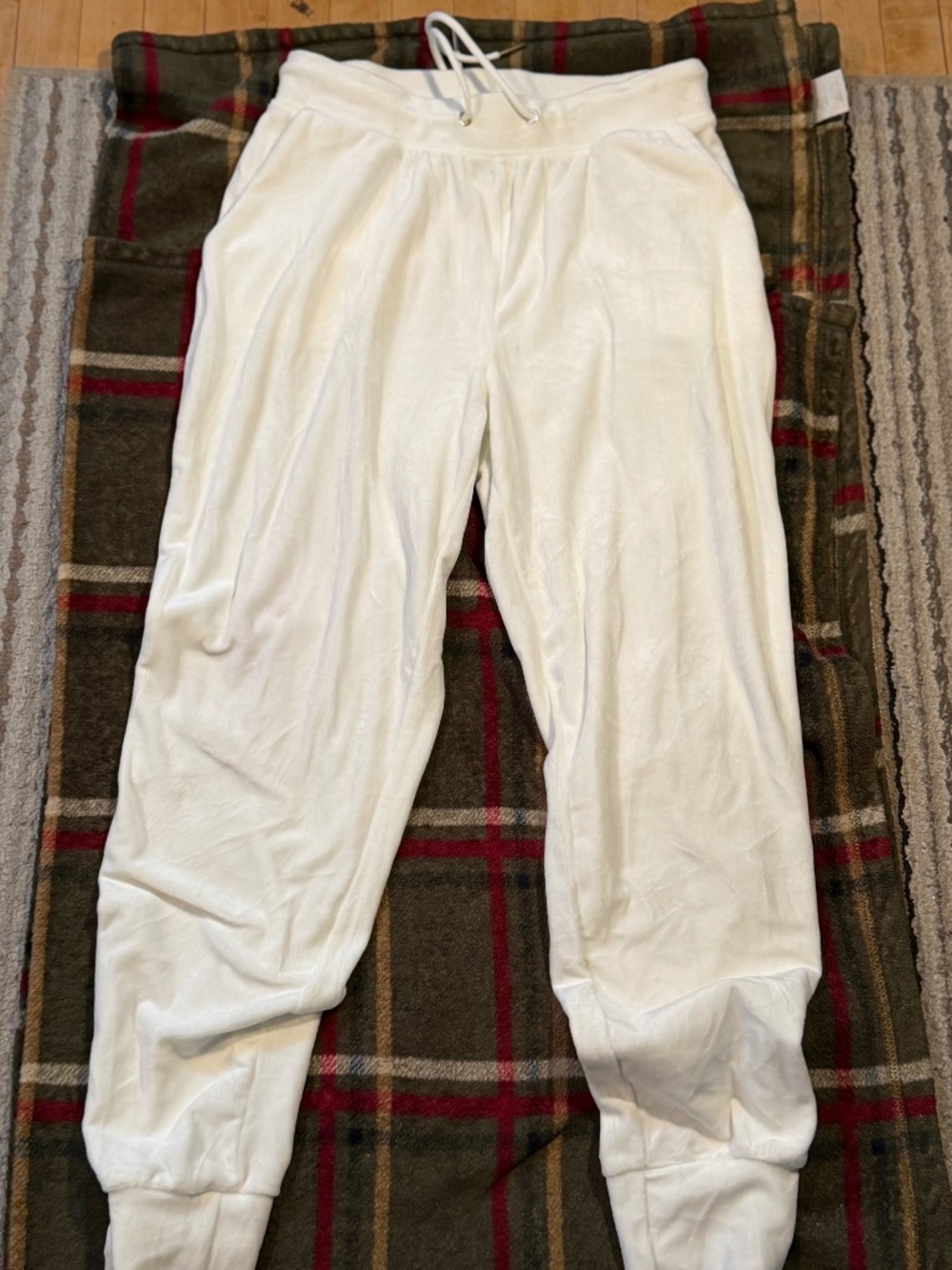 Truth White Velour Zip Hoodie & Jogger Lounge Set Women’s size s/p